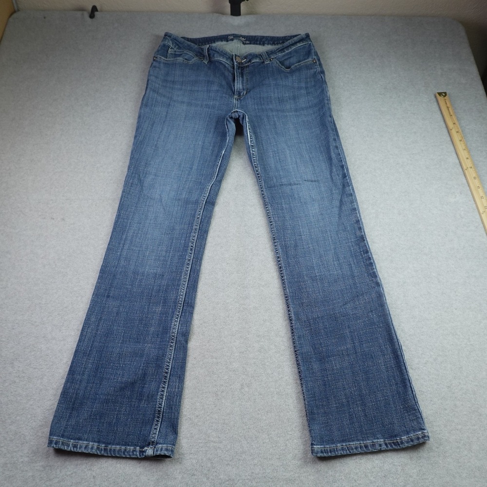 Wrangler Jeans Womens 11x32 Blue Boot Cut Denim Pant Western Stretch Casual‎
